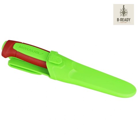 Nóż Mora Basic 511 (C) Ivy Green / Dala Red Polimer, Satin C100S Carbon Morakniv