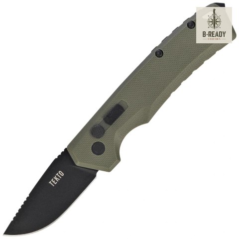 Nóż automatyczny Tekto A3 Delta Mini D/P OD Green G10, Black D2 (A3S_G1OD_D2BK1_A1) Tekto Knives
