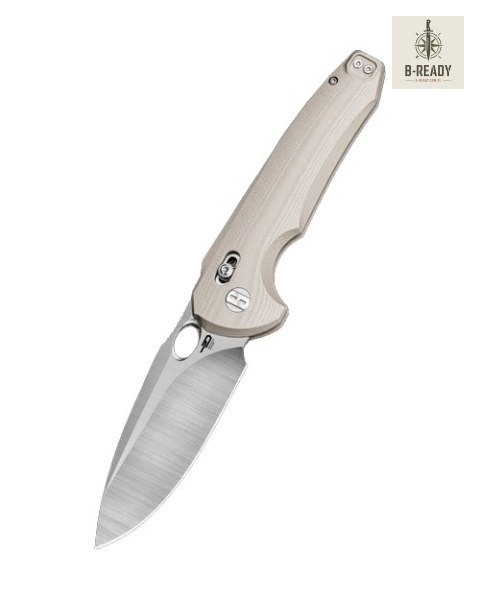 Nóż składany Bestech Noctar Khaki G10, Satin 14C28N by Kombou (BG66C) Bestech Knives