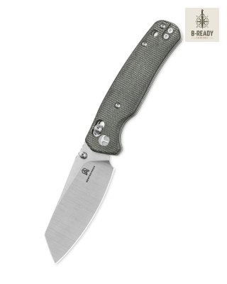 Nóż składany Bestechman Cicada's Wing Grey Micarta, Satin 10Cr15MoV (BMK06-M-3) Bestechman by Bestech Knives