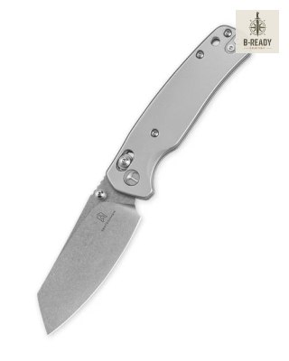 Nóż składany Bestechman Cicada's Wing Grey Slab Side Stainless Steel, Stonewashed 10Cr15MoV (BMK06-S-7) Bestechman by Bestech Knives