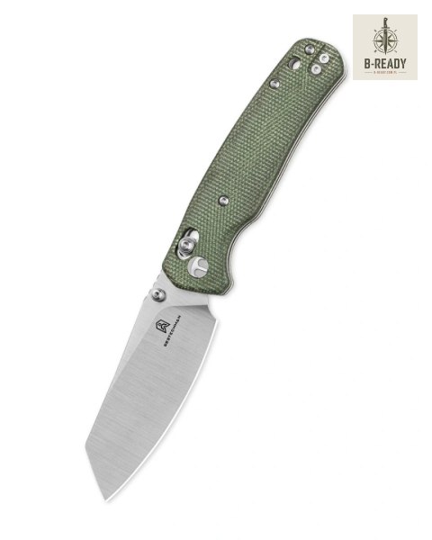 Nóż składany Bestechman Cicada's Wing OD Green Micarta, Satin 10Cr15MoV (BMK06-M-2) Bestechman by Bestech Knives