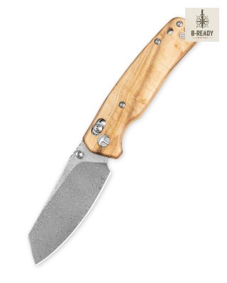 Nóż składany Bestechman Cicada's Wing Olive Wood, Damascus (BMK06-W-2) Bestechman by Bestech Knives