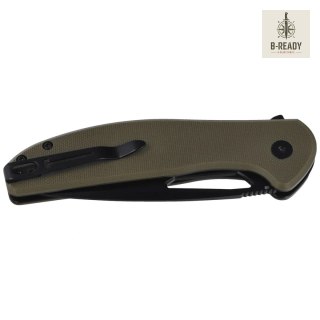 Nóż składany Bestechman Whalefin OD Green G10, Black PVD D2 (BMK18D) Bestechman by Bestech Knives
