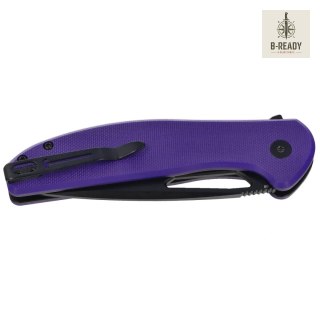 Nóż składany Bestechman Whalefin Purple G10, Black PVD D2 (BMK18F) Bestechman by Bestech Knives