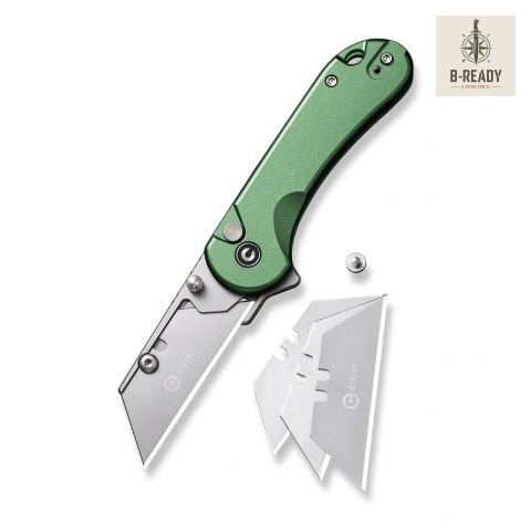 Nóż składany Civivi Elementum Utility Green Aluminium, Stonewashed 6Cr13MoV (C23039B-3) Civivi by WE Knife