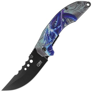 Nóż składany Herbertz 3D Dragon Aluminium, Black 420 (10000367) Herbertz GmbH