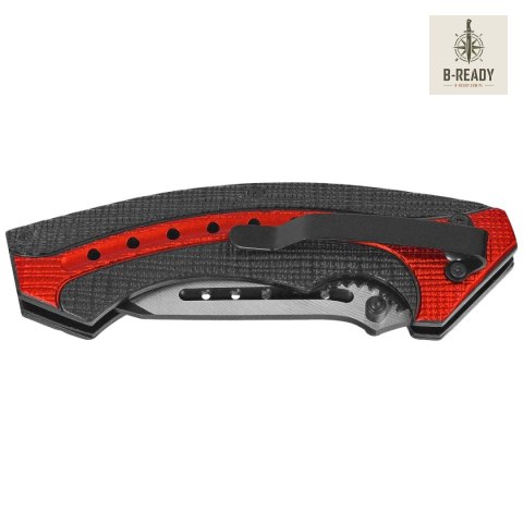 Nóż składany Herbertz Black-Red Aluminium, Black 420 (10000350) Herbertz GmbH