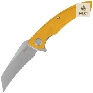 Nóż składany Kubey Anteater Yellow G10, Dark Oxide Beadblasted 14C28N (KU212K) Kubey Knife