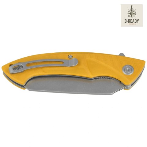 Nóż składany Kubey Anteater Yellow G10, Dark Oxide Beadblasted 14C28N (KU212K) Kubey Knife