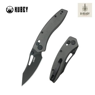 Nóż składany Kubey Caiman Black Micarta, Blackwashed San Mai M2 by Maksim Epifantsev (KU421F) Kubey Knife