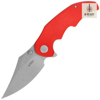 Nóż składany Kubey Ceto Red G10, Beadblasted 14C28N by MUZI Design (KU181H) Kubey Knife
