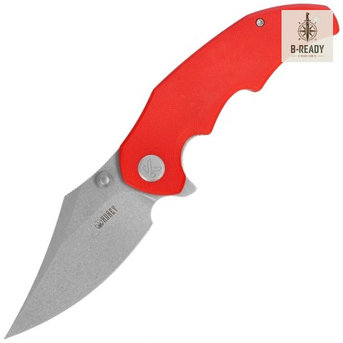 Nóż składany Kubey Ceto Red G10, Beadblasted 14C28N by MUZI Design (KU181H) Kubey Knife