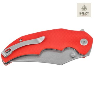 Nóż składany Kubey Ceto Red G10, Beadblasted 14C28N by MUZI Design (KU181H) Kubey Knife