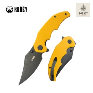 Nóż składany Kubey Ceto Yellow G10, Blackwashed 14C28N by MUZI Design (KU181G) Kubey Knife