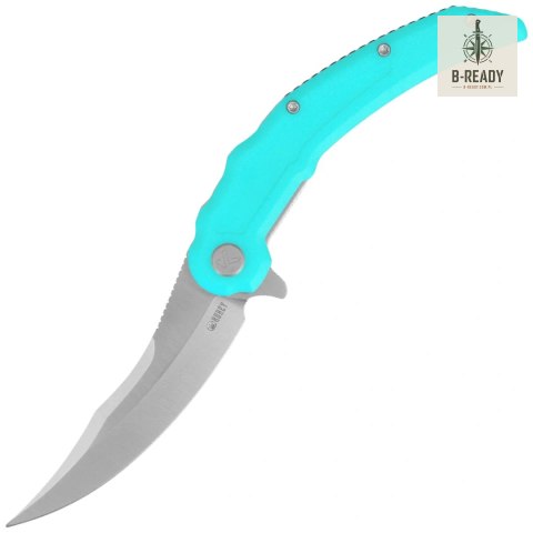 Nóż składany Kubey Crest Light Blue G10, Satin 14C28N by Yuze Zhong (KU346B) Kubey Knife