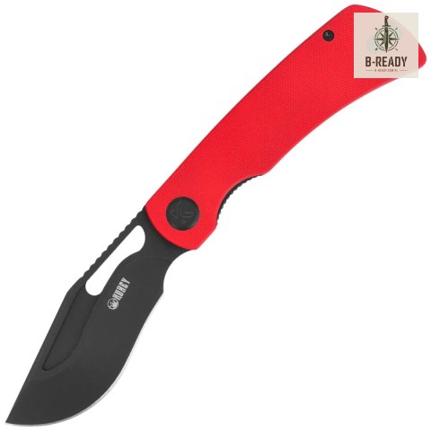Nóż składany Kubey Gurkha Red G10, Blackwashed 14C28N by Johan Jordaan (KU397E) Kubey Knife