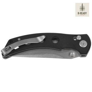 Nóż składany Kubey Hound Black G10, Stonewashed 14C28N by Maksim Tkachuk (KU172A) Kubey Knife