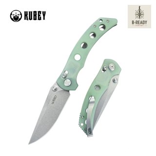 Nóż składany Kubey Hound Jade G10, Stonewashed 14C28N by Maksim Tkachuk (KU172G) Kubey Knife