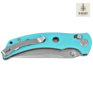 Nóż składany Kubey Hound Light Blue G10, Stonewashed 14C28N by Maksim Tkachuk (KU172C) Kubey Knife