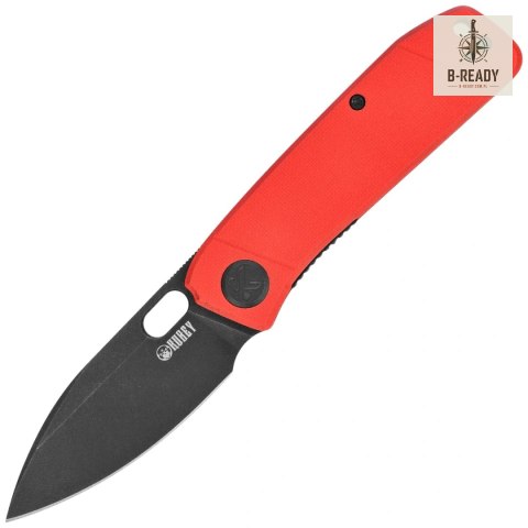 Nóż składany Kubey Hyde Red G10, Blackwashed 14C28N by Colin Maisonpierre (KU2104F) Kubey Knife