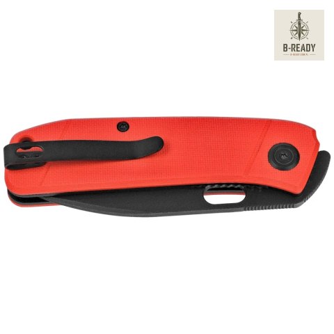 Nóż składany Kubey Hyde Red G10, Blackwashed 14C28N by Colin Maisonpierre (KU2104F) Kubey Knife