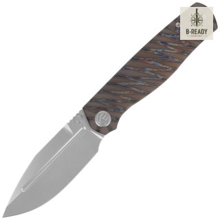 Nóż składany Kubey KB Knives Albatross Flamed Titanium, Silver Bead Blasting M390 by Ray Laconico (KB471B) Kubey Knife