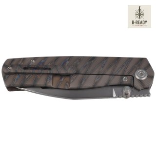 Nóż składany Kubey KB Knives Albatross Flamed Titanium, Silver Bead Blasting M390 by Ray Laconico (KB471B) Kubey Knife