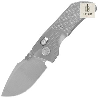 Nóż składany Kubey KB Knives Jarpen Frag Pattern Grey Titanium, Hand Rubbed Satin CPM S90V by Kot Knives (KB415A) Kubey Knife