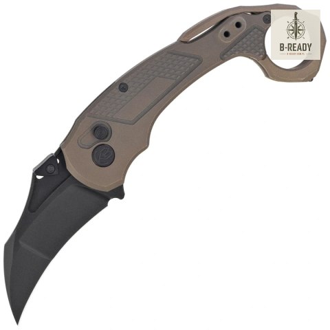 Nóż składany Kubey KB Knives Tactical Toucan Bronze Titanium, Blackwashed CPM 20CV by Jake Hoback (KB463C) Kubey Knife