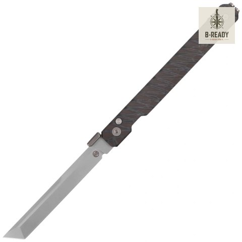 Nóż składany Kubey KB Prism T/E Flame Titanium, Beadblasted M390 by Yuze Zhong (KB243E) Kubey Knife
