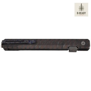 Nóż składany Kubey KB Prism T/E Flame Titanium, Beadblasted M390 by Yuze Zhong (KB243E) Kubey Knife