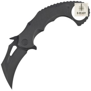 Nóż składany Kubey KB Wrath Karambit Black Titanium, Black PVD Stonewashed M390 by MUZI Design (KB271C) Kubey Knife