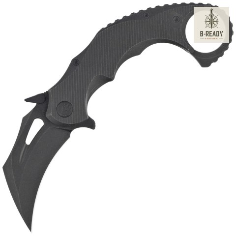 Nóż składany Kubey KB Wrath Karambit Black Titanium, Black PVD Stonewashed M390 by MUZI Design (KB271C) Kubey Knife