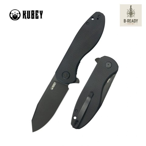 Nóż składany Kubey Master Chief Black G10, Blackwashed 14C28N by Keanu Alfaro (KU358N) Kubey Knife
