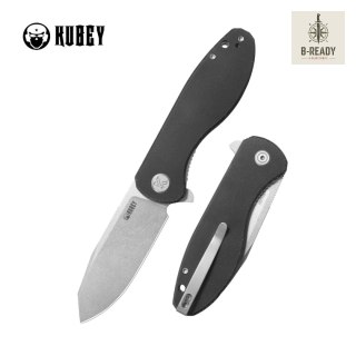 Nóż składany Kubey Master Chief Black Micarta, Beadblasted 14C28N by Keanu Alfaro (KU358K) Kubey Knife