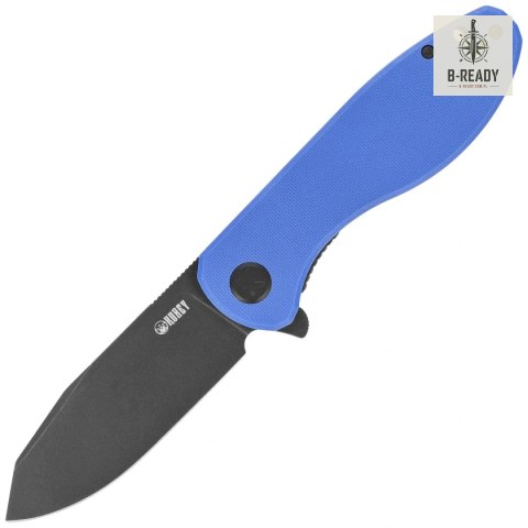 Nóż składany Kubey Master Chief Blue G10, Blackwashed 14C28N by Keanu Alfaro (KU358P) Kubey Knife