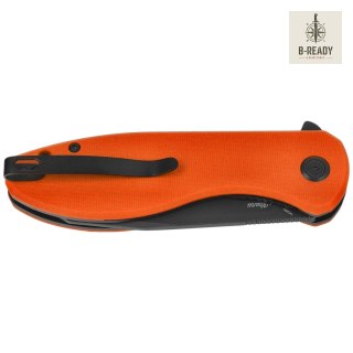 Nóż składany Kubey Master Chief Orange G10, Blackwashed 14C28N by Keanu Alfaro (KU358O) Kubey Knife