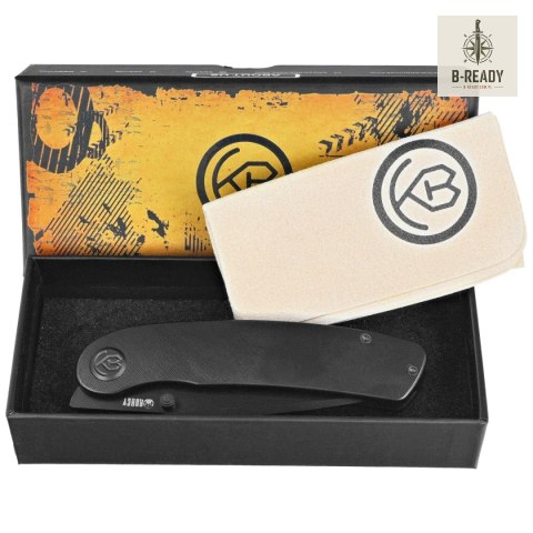 Nóż składany Kubey Momentum Black DLC Titanium, Black DLC M390 by Sherif Manganas (KB386D) Kubey Knife