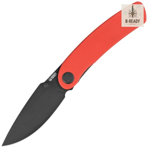 Nóż składany Kubey Momentum Red G10, Blackwashed D2 by Sherif Manganas (KU344P) Kubey Knife