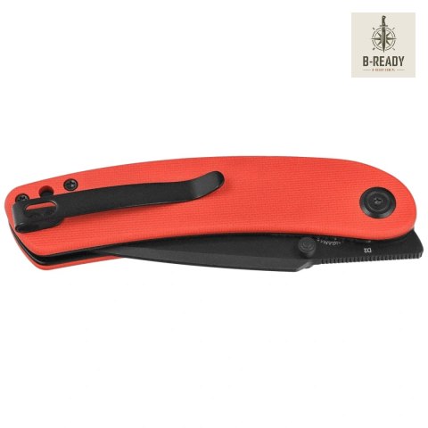 Nóż składany Kubey Momentum Red G10, Blackwashed D2 by Sherif Manganas (KU344P) Kubey Knife
