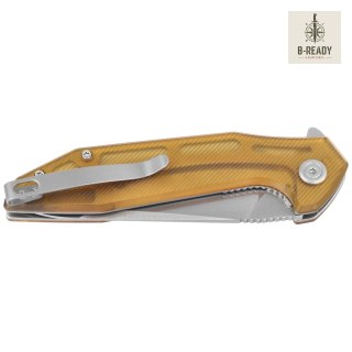 Nóż składany Kubey Nova KU117N, Yellow Ultem, Satin 14C28N Kubey Knife