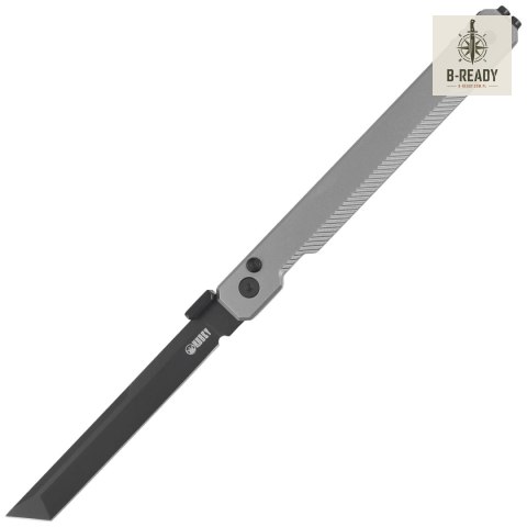 Nóż składany Kubey Prism Silver Grey Titanium, Black PVD 14C28N by Yuze Zhong (KB243B) Kubey Knife