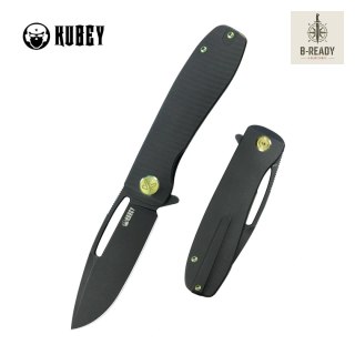 Nóż składany Kubey Supercell Black Titanium, Blackwashed 14C28N by K.C. Spiron (KU353D) Kubey Knife