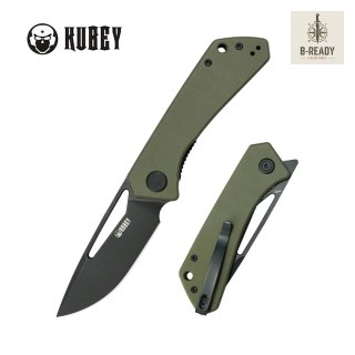 Nóż składany Kubey Thalia Green G10, Blackwashed 14C28N (KU331T) Kubey Knife