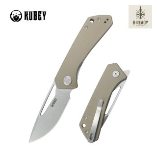 Nóż składany Kubey Thalia Tan G10, Stonewashed 14C28N (KU331R) Kubey Knife