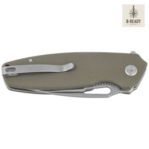 Nóż składany Kubey Tityus Green G10, Beadblasted 14C28N (KU322P) Kubey Knife
