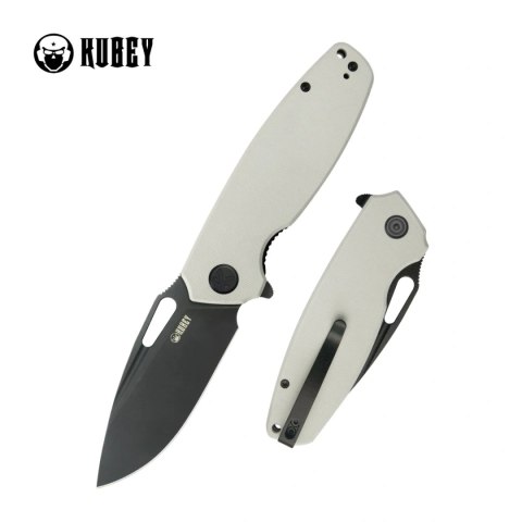 Nóż składany Kubey Tityus White G10, Blackwashed 14C28N (KU322W) Kubey Knife
