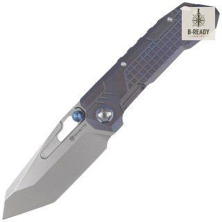 Nóż składany Remette RT-Cool Leopard Grilled Blue Titanium, Pearlescent M390 (RTKS-L) Remette Knife