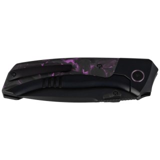 Nóż składany Remette RT-Steed Black Titanium/Black-Pink Carbon Fiber, Black DLC M390 (RTWS-BY) Remette Knife